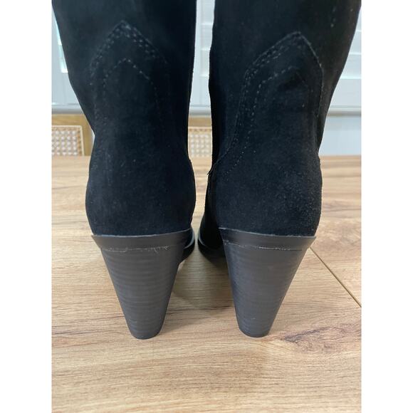 Blondo Women's Wylde Tall Boots Black Suede Size 6.5 NWT Waterproof Pointed Toe - Picture 9 of 13